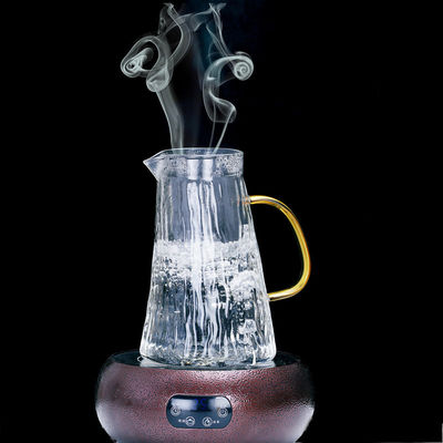 Het Glas Dienende Waterkruik van de schorstextuur, Borosilicate-de Reeks van de Warm waterkaraf leverancier