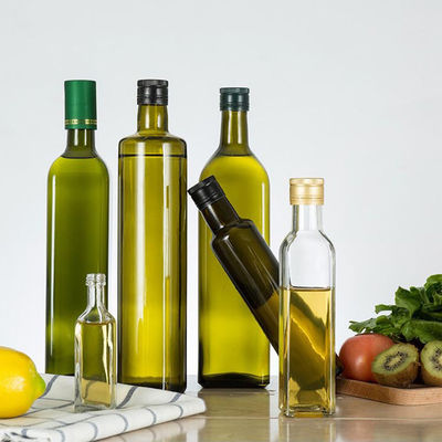 Het Glascontainer van de keukenOlijfolie, Klassiek Olijfolieolie- en azijnstelletje met Pourer leverancier