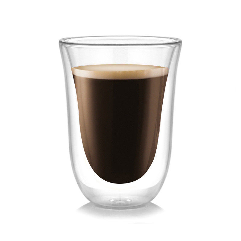 Transparante Dubbele de Kopmicrogolf van het Muurglas/Afwasmachinebrandkast voor Koffie/Melk leverancier