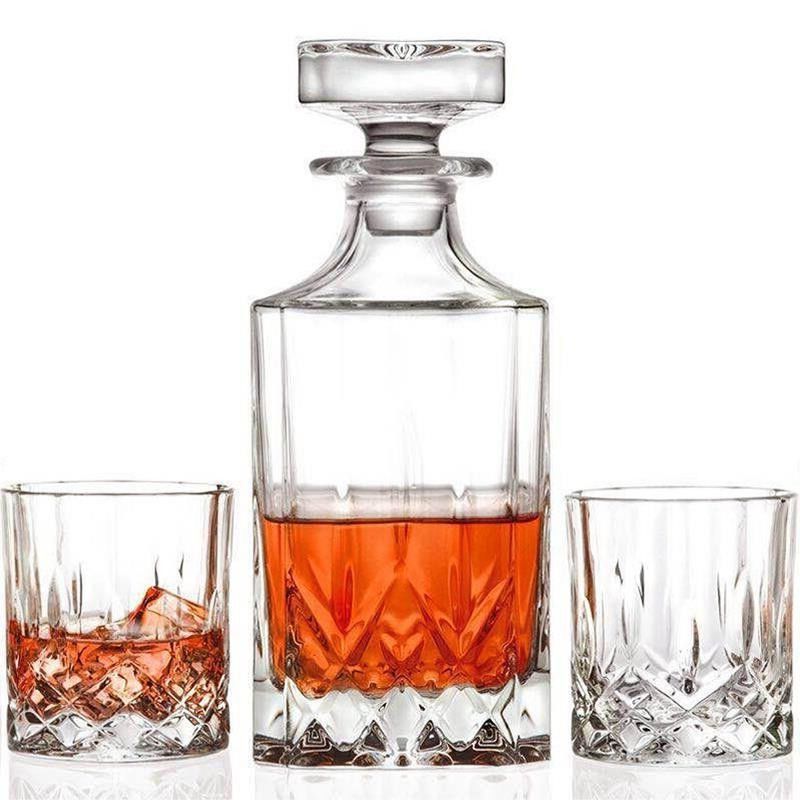 Loodvrije Duidelijke Rode Wijnkaraf, Unieke Gestalte gegeven het Glasreeks van de Whiskyalcoholische drank leverancier